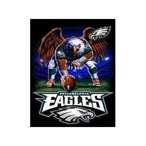   Philadelphia Eagles 3 Point Stance Afghan Blanket
