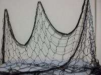 Decorative Black Fishing Net 4x12  Fish Netting Decor  