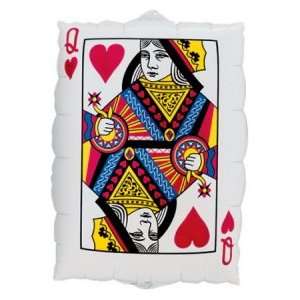  30 Queen of Hearts/ Ace of Spades Mylar Balloon 