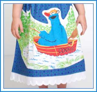   Boutique Sesame Street NEW Birthday Party Girl Dress Cookie Monster