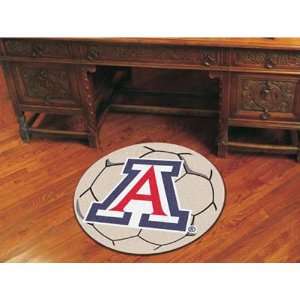  BSS   Arizona Wildcats NCAA Soccer Ball Round Floor Mat 