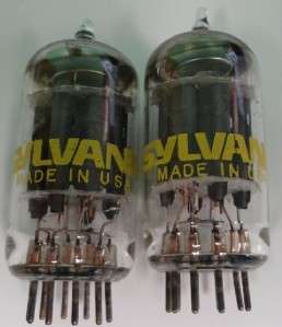   Tubes 5Y3 GT, 12AX7A, 6AU6A, OB2 WA, OA2 Mixed Makers Untested  