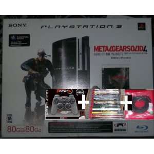  NEW Ps3 80gb Mgs4 Bundle+any Game Out of 40+2nd Sixaxis 