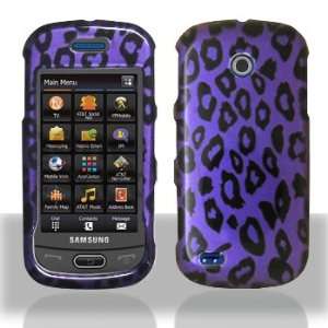  Samsung Eternity II A597 Purple/Black Leopard Hard Case 