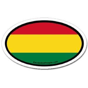 Bolivia Flag Car Bumper Sticker Decal Oval