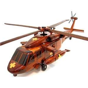    UH 60Q Medevac Blackhawk Wood Helicopter Model