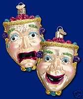 COMEDY/TRAGEDY MASK OLD WORLD CHRISTMAS ORNAMENT 36079  