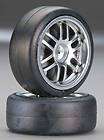  Gymkhana Slick Tires/1.9 Rally Wheels(2) 1/16 Ford Fiesta XL 2.5