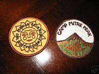 Vintage 1970s Girl Scout Camping Event Patches Lot of 2  