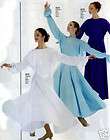 BLUE Liturgical Praise Church Dance Dress 231 A S 8 10  