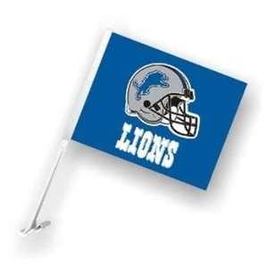  Detroit Lions Car Flags   Set of 2 Two Sided Sports 