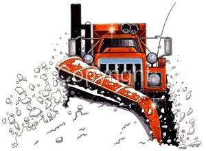 Snow Plow Sander Big Rig Truck Cartoon Tshirt 9145  