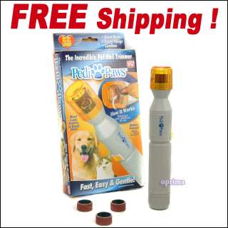   Nail Grinder Trimmer Dog Cat Grooming Painless Easy Carry Quite  