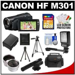Canon Vixia HF M301 Flash Memory Full 1080 HD Digital Video Camcorder 