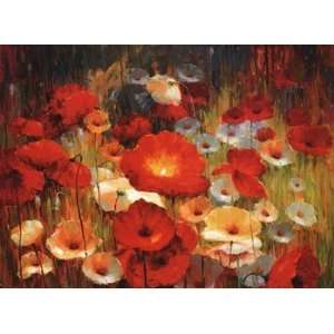   Poppies I Poster by Lucas Santini (48.00 x 36.00)