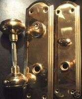 art Deco solid brass Entry Door set  