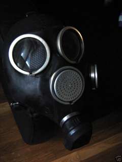   USSR army black rubber gas mask GP 7, NOS with all equipment  
