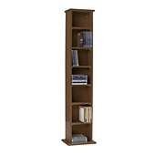 Fraser CD / DVD Storage H 109Cm, Walnut effect