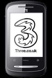 Three ZTE Racer Black   Tesco Phone Shop 