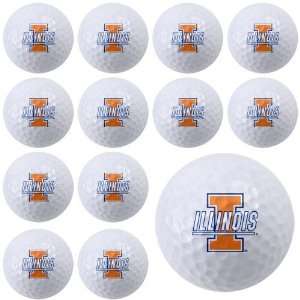  Illinois Fighting Illini Dozen Pack Golf Balls