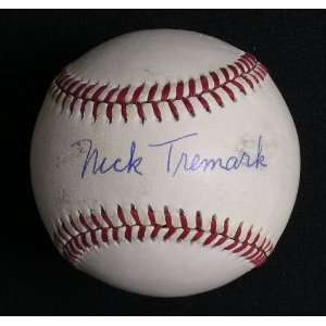  NICK TREMARK Dodgers Signed Baseball PSA/DNA Sports 