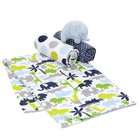 Carters 100% cotton 3 Pack Baby Swaddling Receiving Blankets & Toy 
