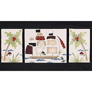 Pirates Cove Wall Art 3 pc Set  Cotton Tale Baby Bedding Bedding Sets 