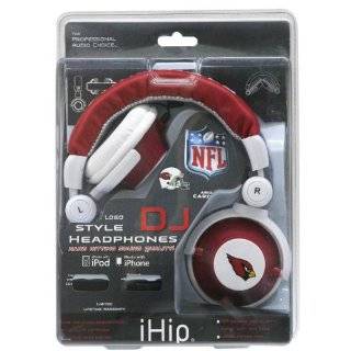   NFL Arizona Cardinals DJ Style Headphones, Red/Black Electronics