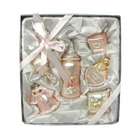   Piece Pink Baby Girls First Christmas Ornament Keepsake Gift Box Set