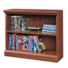   36W x 13 7/8D 2 Shelf Living Room Bookcase   Planked Cherry