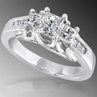 Diamond Me Diamond Three Stone Engagement Ring 1 carat (ctw) in 14K 