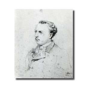    Emmanuel Chabrier Aged 20 1861 crayon Giclee Print