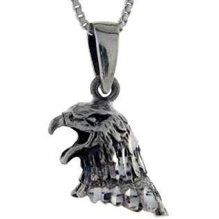   Sterling Silver Eagle Pendant, 2 3/16 in. X 3/4 in. (55mmX20 mm