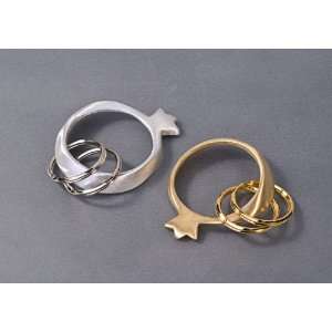  Pomegranate Key Ring   Brass 