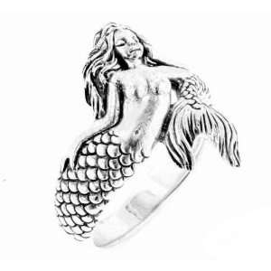 Sterling Silver Wrapped Sea Nymph Mermaid Ring Size 10(Sizes 4,5,6,7,8 