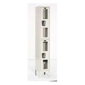 Hallowell Safety View One Wide Double Tier Lockers   Unassembled (12 