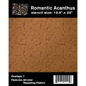  Romantic Acanthus   Large Wall Stencil