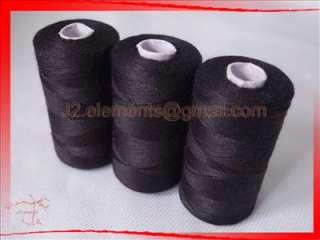 Black 400 yard spool assorted polyester sewing thread (JSTB03 