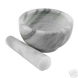 NORPRO Large Round Marble Mortar & Pestle NEW 028901006945  