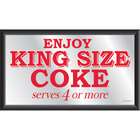 Trendy Best Quality Coca Cola Vintage Mirror Enjoy King Size Coke 