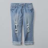   by Selena Gomez Juniors Destroyed Skinny Capri Jeans 