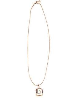   Fashion Women G Letters Rhinestone Pendant Necklace Chain Gold  