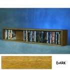 Wood Shed Solid Oak DVD VHS Wall or Floor Mount Cabinet   86 DVDs or 