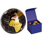 MOTHER OF PEARL 8cm GEMSTONE GLOBE BOXED PAPERWEIGHT