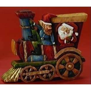   of 3 Woodworks Santa & Elf Train 3 Piece Christmas Puzzle Figure Sets