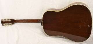 Vintage 69 Gibson USA Round Shoulder J 50 J50 Acoustic Guitar w/Case 