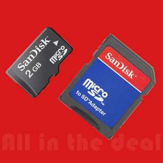 Lot of 5 Sandisk 2GB Micro SD TF Memory Card 2G  