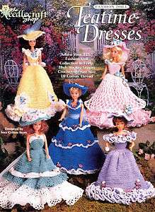   Barbie Fashion Doll TEATIME Five Ballroom Gowns Crochet Pattern  