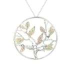 Jewelry For Trees 14k Gold and Sterling Silver Tree Pendant