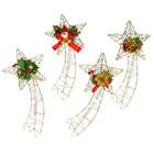 CC Christmas Decor Club Pack of 72 Gold Wire Shooting Star Christmas 